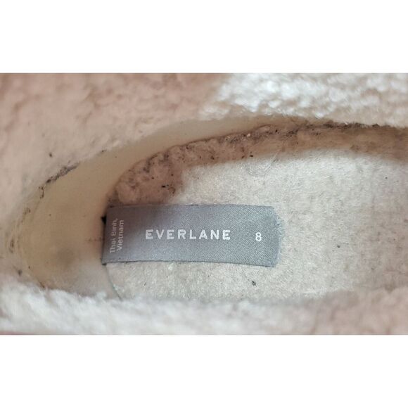 Everlane‎ Boots Womens 8 Beige Suede Chukka Lined Slipper Ankle Slip On Shoes - Picture 11 of 12